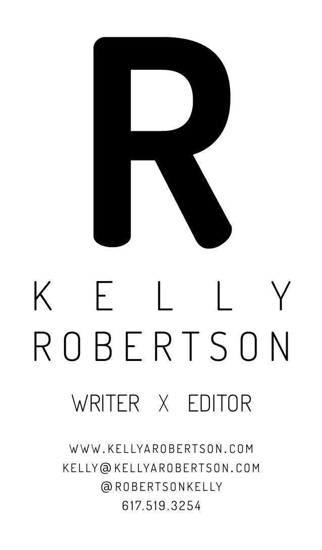 Kelly Robertson Business Card Front